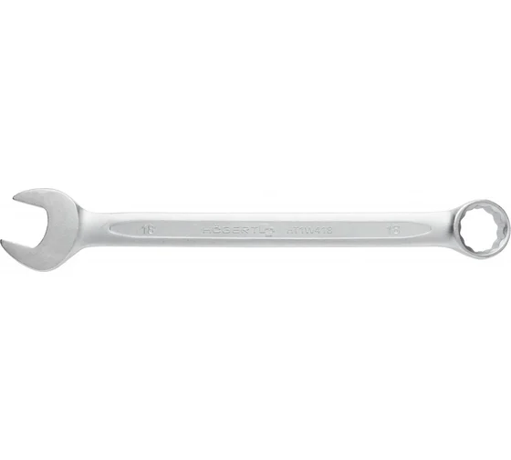 Ключ комбинированный 18 мм, сталь CrV, DIN 3113