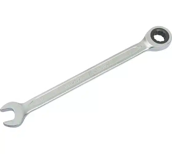 Ключ комбинированный с трещоткой 9 мм, 72T, сталь CrV